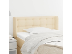 Cabecero De Tela Color Crema 93x16x78/88 Cm
