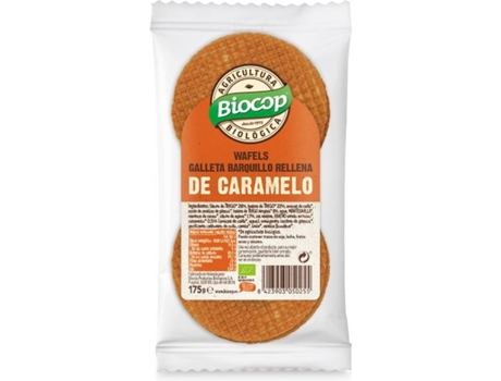 Wafels Rellenos de Sirope y Caramelo BIOCOP (175 g)