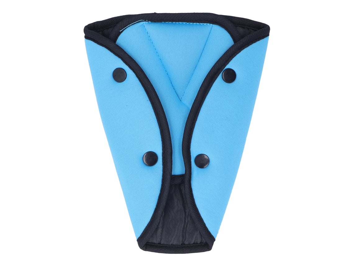Regulador Triangular De Cinto De Segurança Infantil Para Carro Algodão Respirável Azul