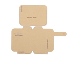 2 Plantillas De Acrílico Transparente Para Manualidades Con Tarjetas De Cuero.