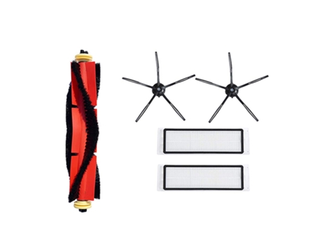 Juego de 5 piezas de repuesto compatibles con Xiaomi Roborock S5 Max S6 S60 S5 S50 T6 mopa accesorios de cepillo lateral negro