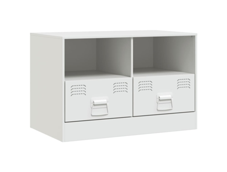Mueble De Tv VIDAXL Blanco Acero (67x39x44 cm)