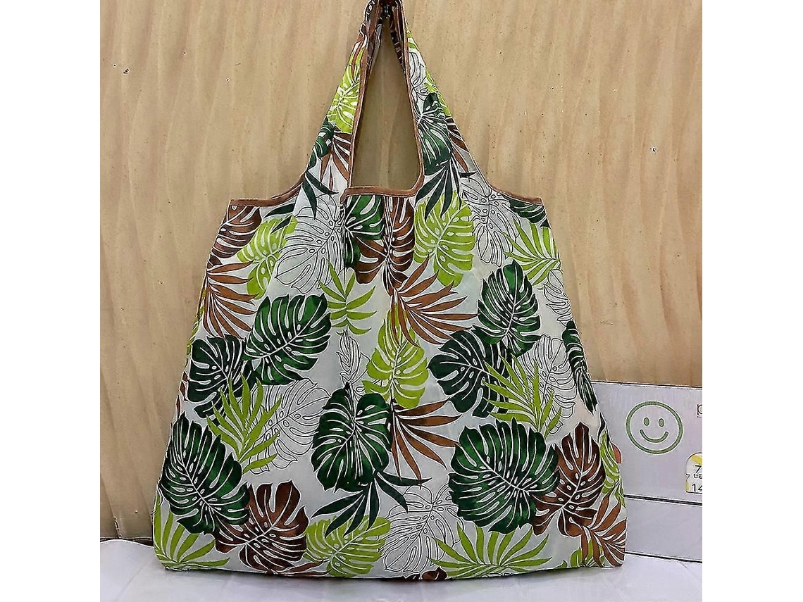 Bolsa de compras grande reutilizable, bolso de hombro para mujer con bolsillo, soporta hasta 22,7 kg, plegable, ecológico y lavable. GOKOCO (50 lb)