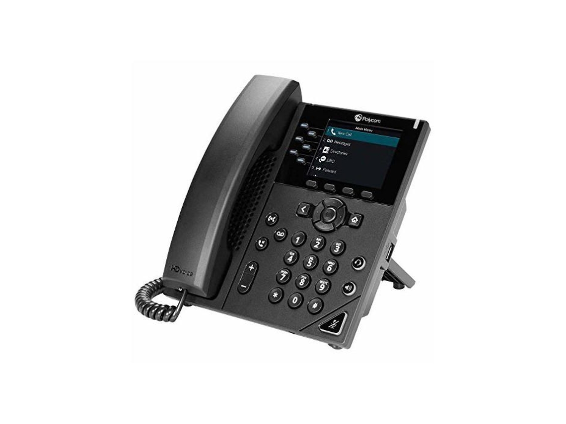 Teléfono Voip Polycom Vvx 350 6 Líneas Doble Ethernet 10/100/1000 Manos Libres