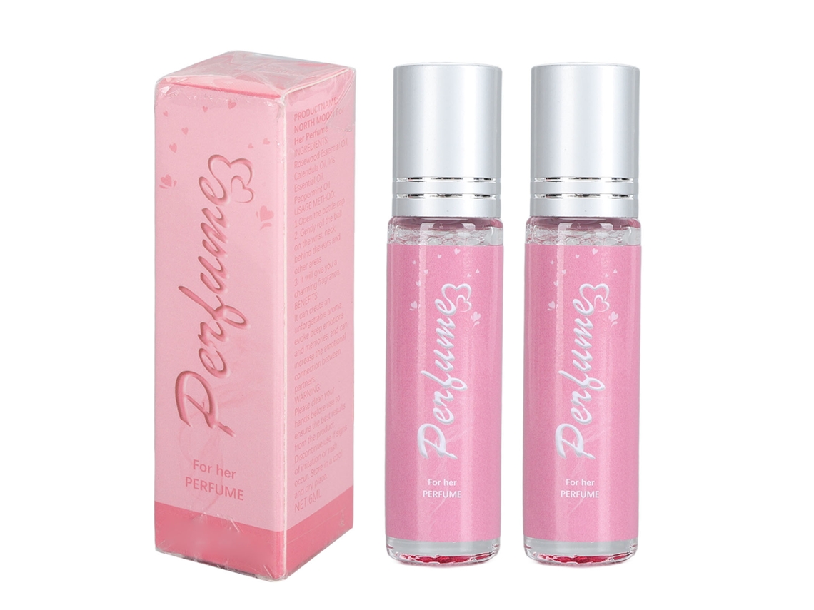 2pcs Perfume Roll-on Femenino 6ml, Ideal Para Regalos, Aroma Duradero Y Portátil