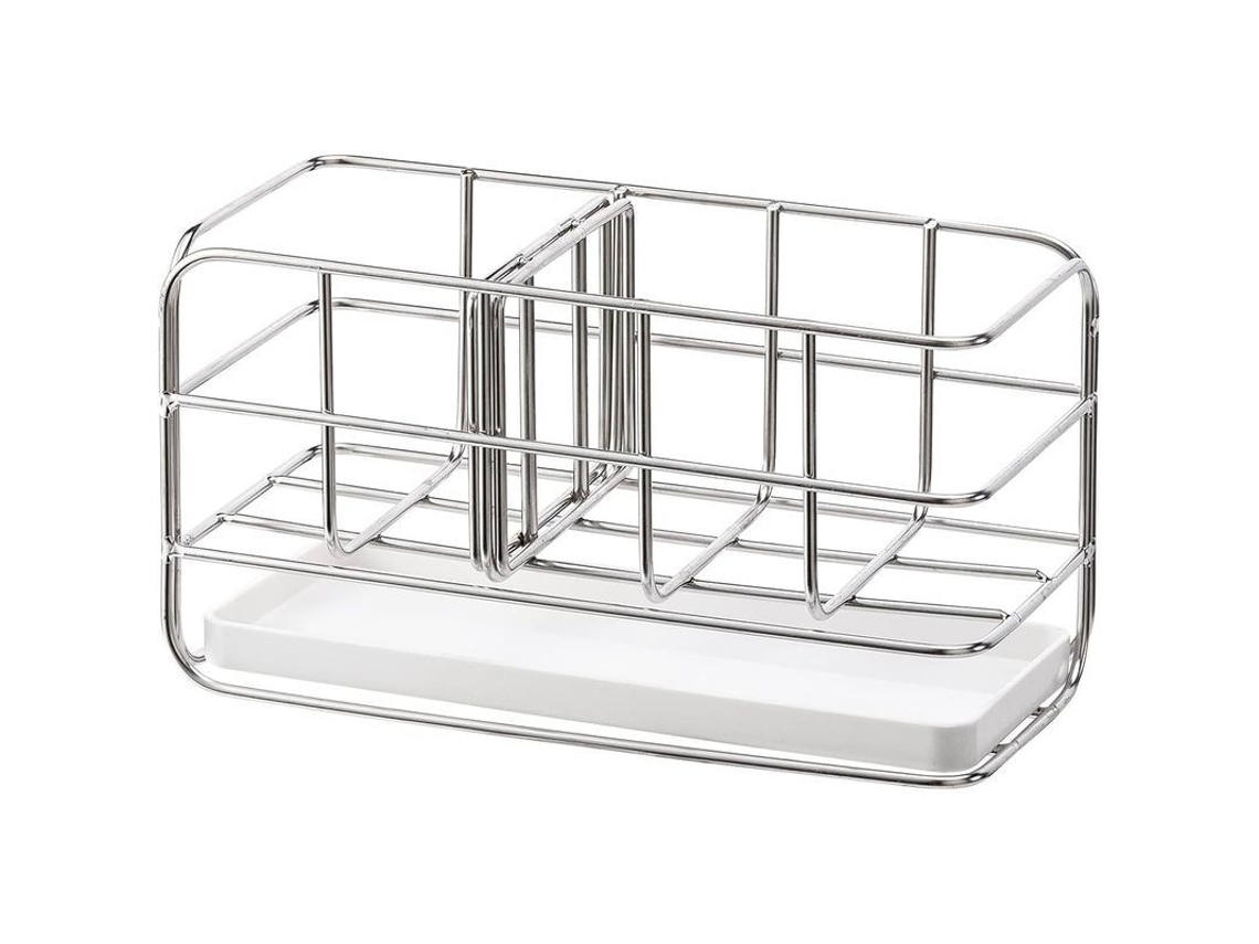 Soporte Para Esponjas De Cocina, Organizador De Fregadero De Acero Inoxidable Con Adhesivo, Cesta De Drenaje De Líquidos Resistente A La Corrosión.