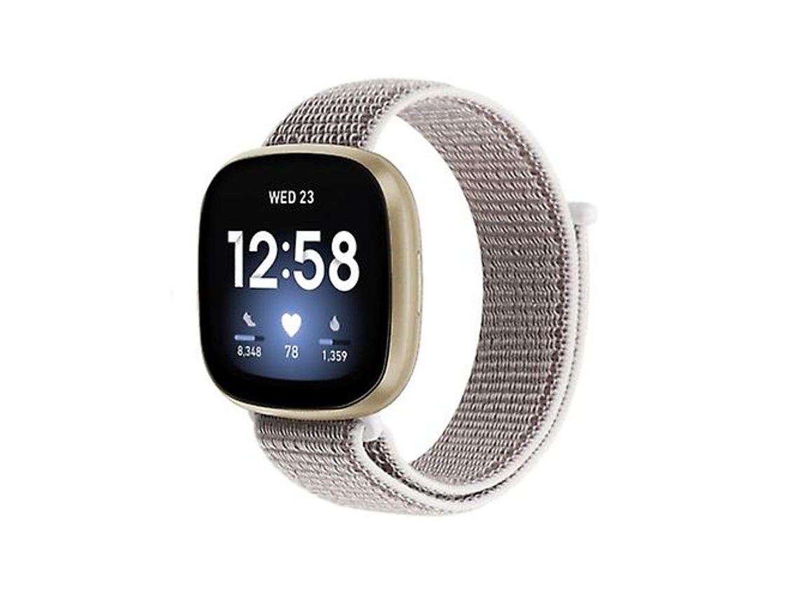 Pulsera Para Fitbit Versa 3 Nylon Loop Watch Band Cor Concha Chennnls