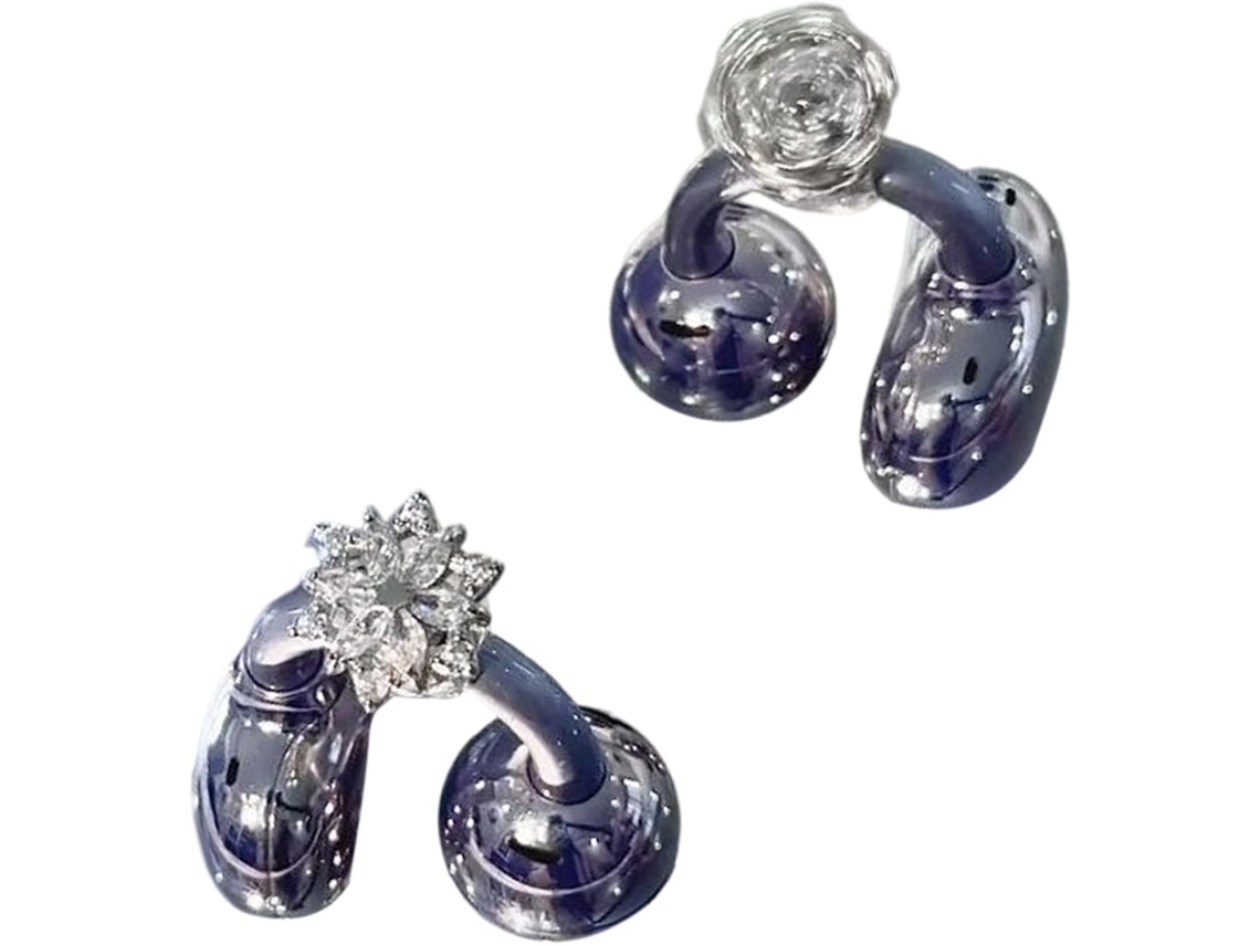 Flores De Cristal Giratorias, Accesorios Para Auriculares De Cobre Esmerilado, Materiales Freeclip, Estilos