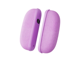 Calentador de manos magnético dividido, 3 temperaturas, recargable por USB Chrui (morado)