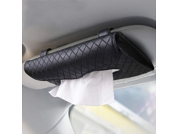 Pañuelos Para Coche, Cuero Pu, Visera/asiento trasero/puerta, Diseño Simple, Fácil Instalación