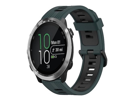 Correa De Reloj Inteligente Para Garmin Forerunner 645 20 Mm Patrón Vertical Banda De Reloj De Silicona De Verde Oliva - Negro VENISYMLIS