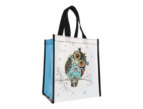 Bolsa de Compras KIUB La Compra Reciclado Kook Polietileno Unisex (Azul)