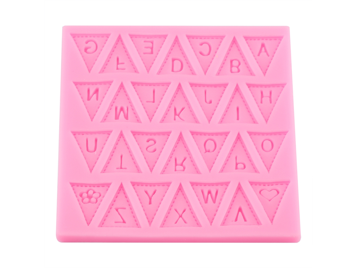 Molde De Silicona Para Letras Nuevas Herramienta De Repostería Para Decorar Pasteles Chocolate Y Fondant