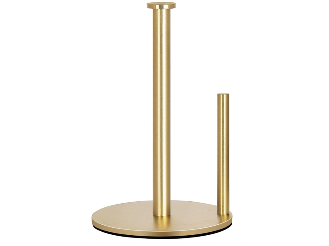 Soporte para rollos de acero inoxidable dorado para encimera de cocina Tommy01