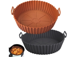 Assadeira de Silicone para Air Fryer Diâmetro Inferior de 24 Cm 2 Unidades GERTIZ