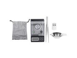 Minibalanza electrónica para joyería con forma de cuaderno, precisión de 30 g/0,001 g. Accesorio de cocina.