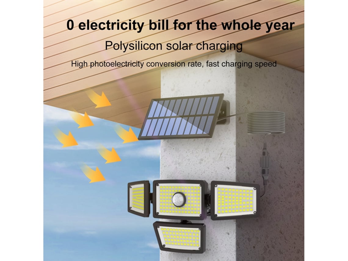 2026-luces Solares Exteriores Impermeables Con Sensor De Movimiento Para Jardín, Pared, Patio Y Balcón De Villa