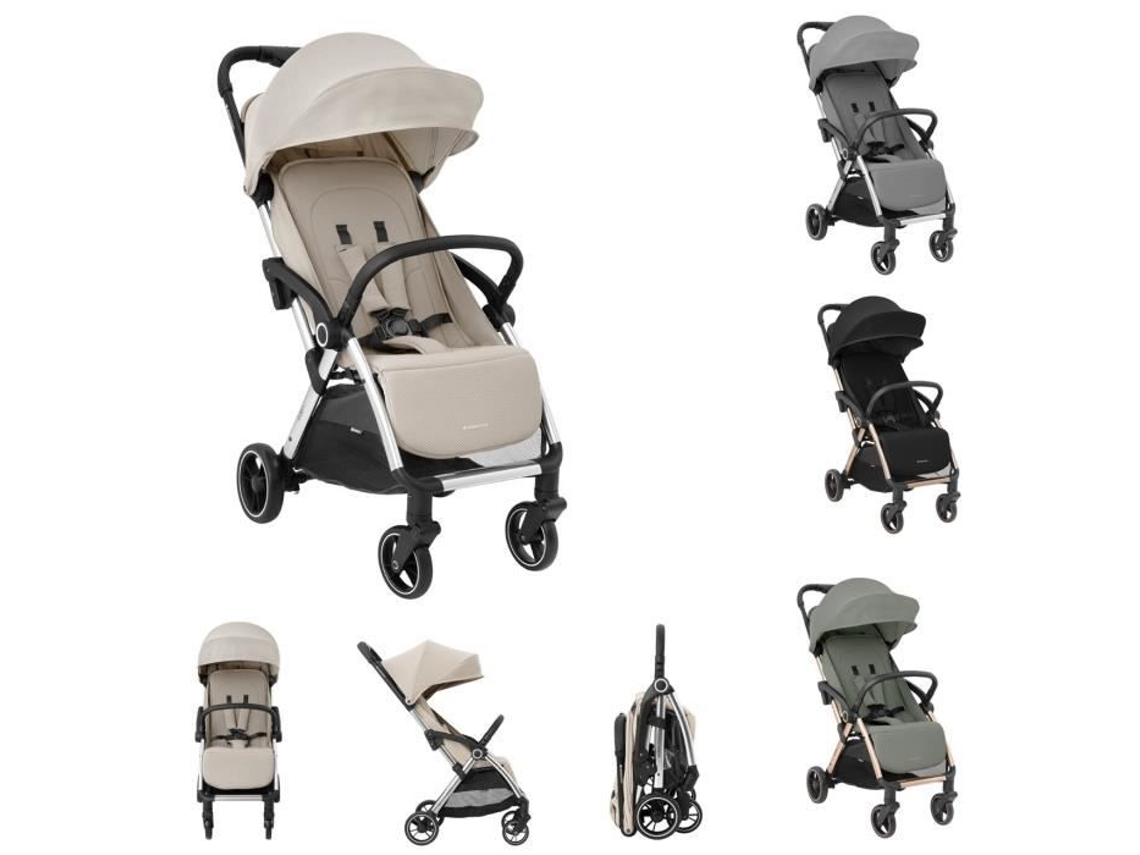 Cochecito, Buggy Eden Hasta 22 kg Suspensión Protección contra la lluvia Plegable Beige Kikkaboo
