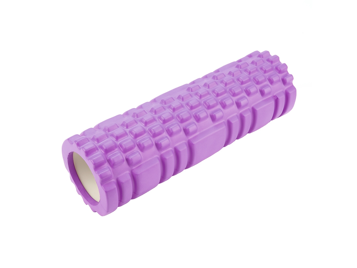 Mini Rodillo De Yoga Hueco Para Ejercicio, Fitness, Masaje, Fisioterapia Y Columna Vertebral - Morado