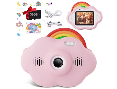 Cámara Digital Fotográfica WEB2O Doble HD 4K para Niños de 32 GB 1080P