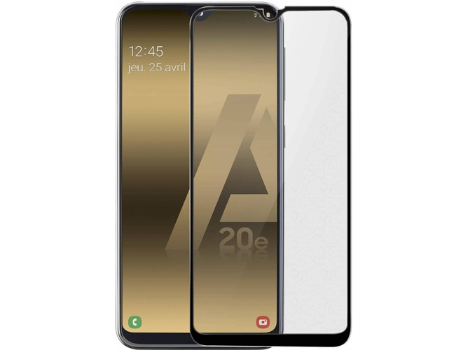 Protector de Cristal Templado Samsung Galaxy A20e AVIZAR 9H Negro