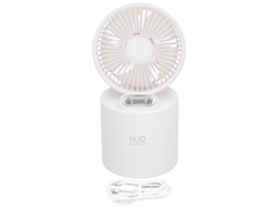 Ventilador Humidificador De Doble Boquilla, Batería Recargable Usb De 4000 Mah, 950 Ml, Para Dormitorio - Blanco