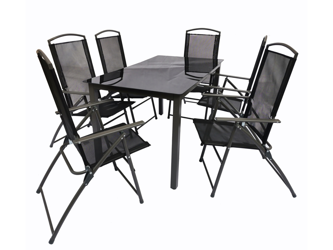 Conjunto de muebles de jardín 140s Vcm 7 piezas