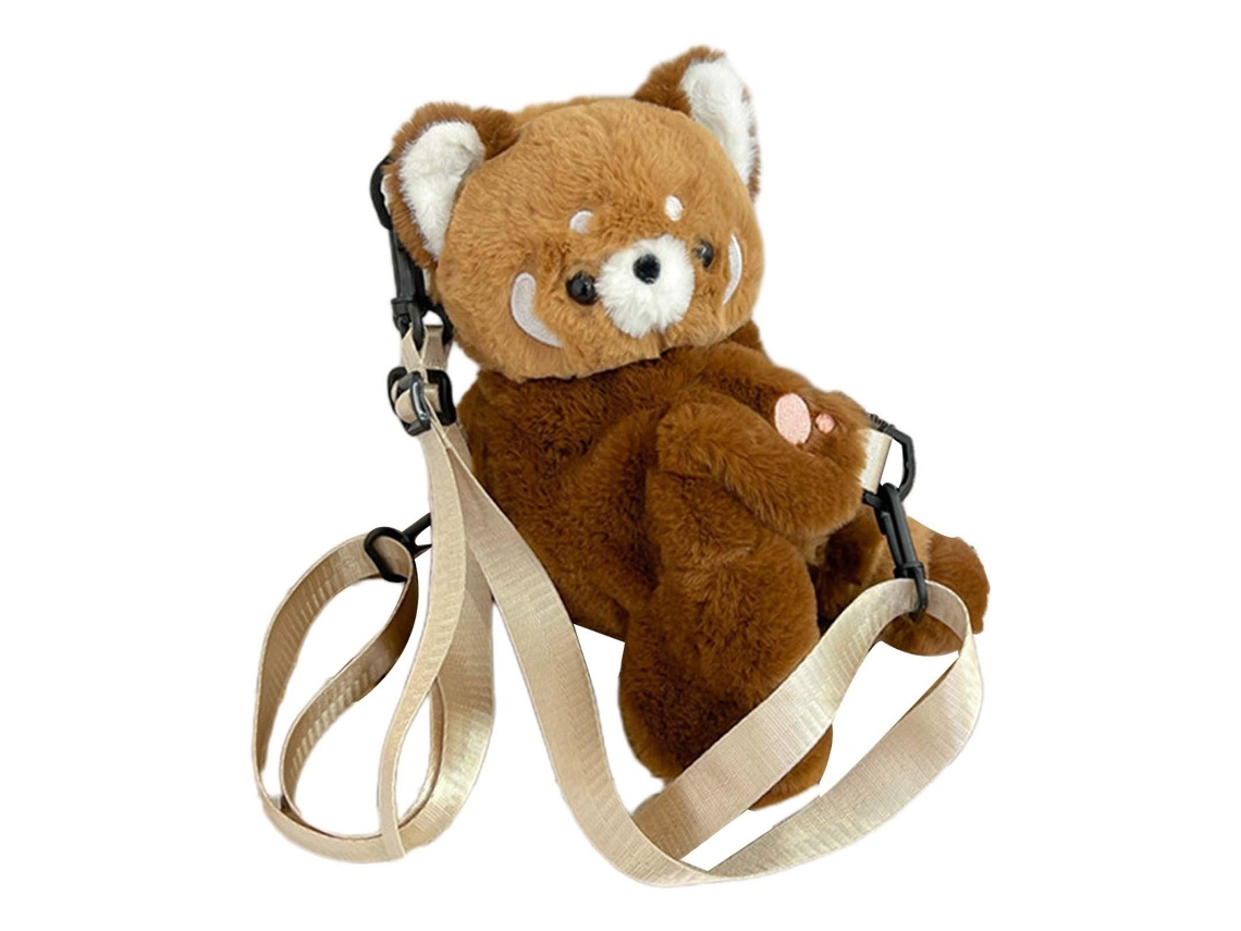 Mochila de panda de peluche, bolso de hombro para mujer, Pslowmoose