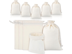 Bolsas De Tela Algodón, 10 Unidades. Grandes