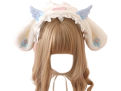 Tiara de encaje con alas de ángel SFUSHOS