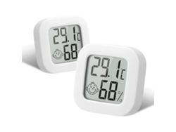 Termómetro E Higrómetro Digital Para Interiores (2 Unidades): Alta Precisión, Monitor De Temperatura Y Humedad, Con Indicador De Confort.