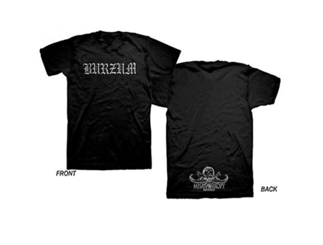 Camiseta ROCKINSTONE con logo de Burzum (M)