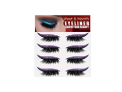 4 pares de adhesivos reutilizables para párpados y pestañas, maquillaje instantáneo y fácil de aplicar. Rosewell