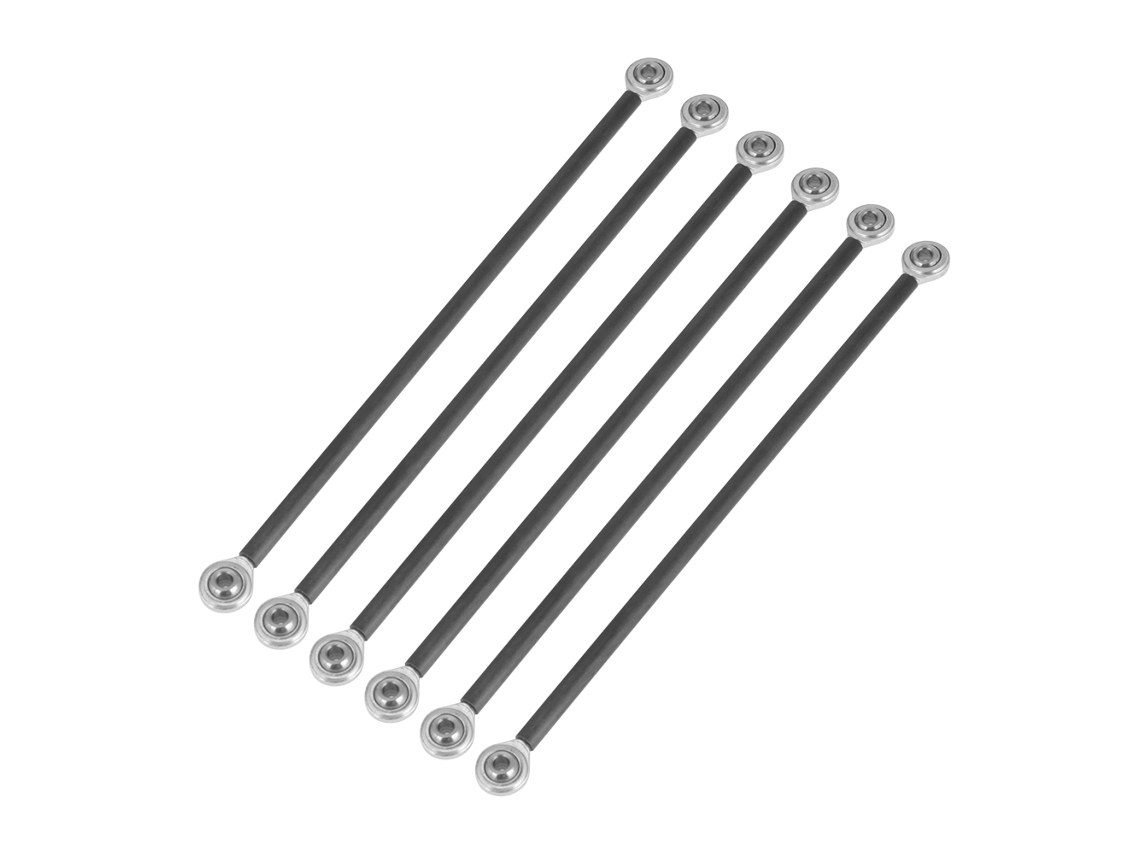 6 Varillas Diagonales De Carbono M4 De 20 Cm Para Impresora 3d Con Rodamientos Ojo De Pez