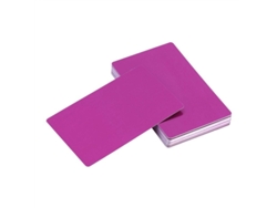 2026-50 Tarjetas De Negocio De Metal Para Sublimación, Tarjetas Id En Blanco Impermeables, Impresión Por Inyección (morado)