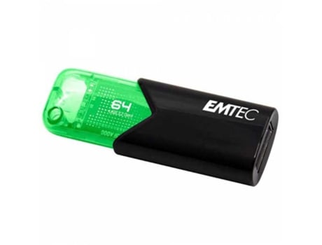 Emtec Click Easy Usb Memory Drive 64Gb Usb Tipo-A 3.2 Gen 1 3.1 Gen 1 Negro Verde