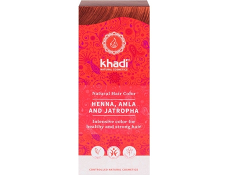 Tinte de Cabello KHADI Henna Rojo (100 g)