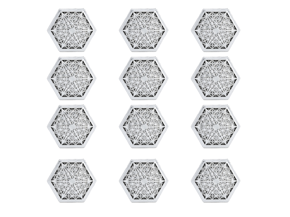 12 Cajas Hexagonales De Plástico Plateadas Para Dulces, Ideales Para Regalos De Boda O Despedida De Soltera.