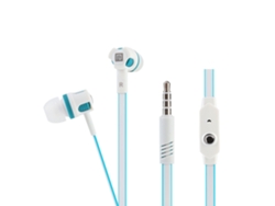 Auriculares Intrauditivos Con Cable, Graves, Estéreo Y Micrófono, Blanco