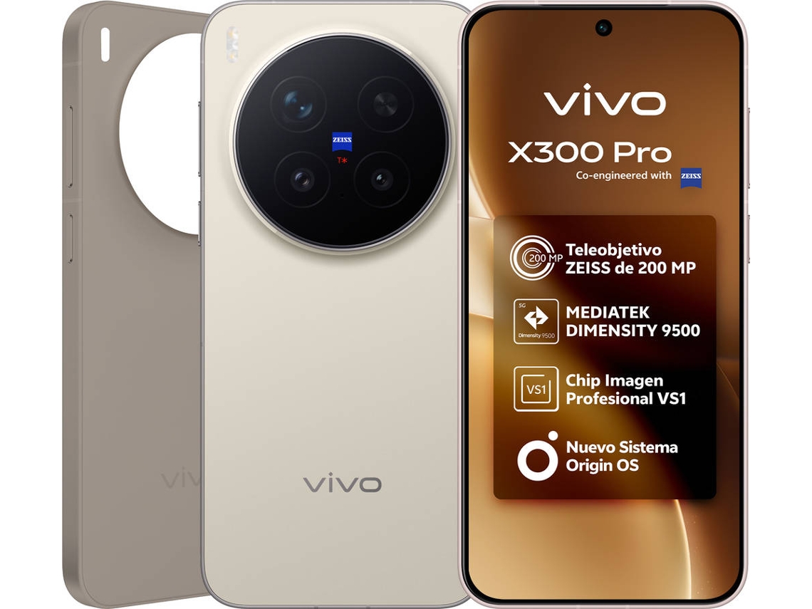 Smartphone VIVO X300 Pro (6.78'' - 16 GB - 512 GB - Dune Brown)