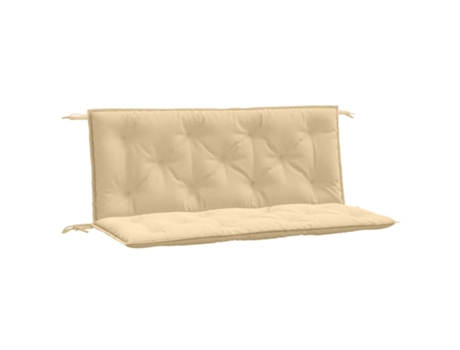 Cojín De Banco De Jardín VIDAXL Beige Tela (120x50x7 cm)