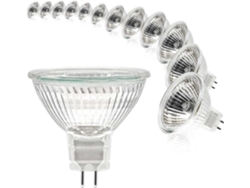 Rebe-bombilla De Foco Mr16 12v 20w Gu5.3 Regulable Luz Blanca Cálida 2700k 12 Unidades