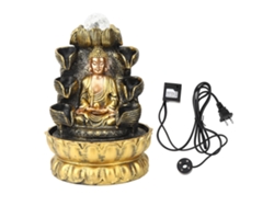 Decoración De Mesa: Fuente De Buda Con Luz Y Bola De Resina Para Uso Doméstico, 110 V, Enchufe Estadounidense.