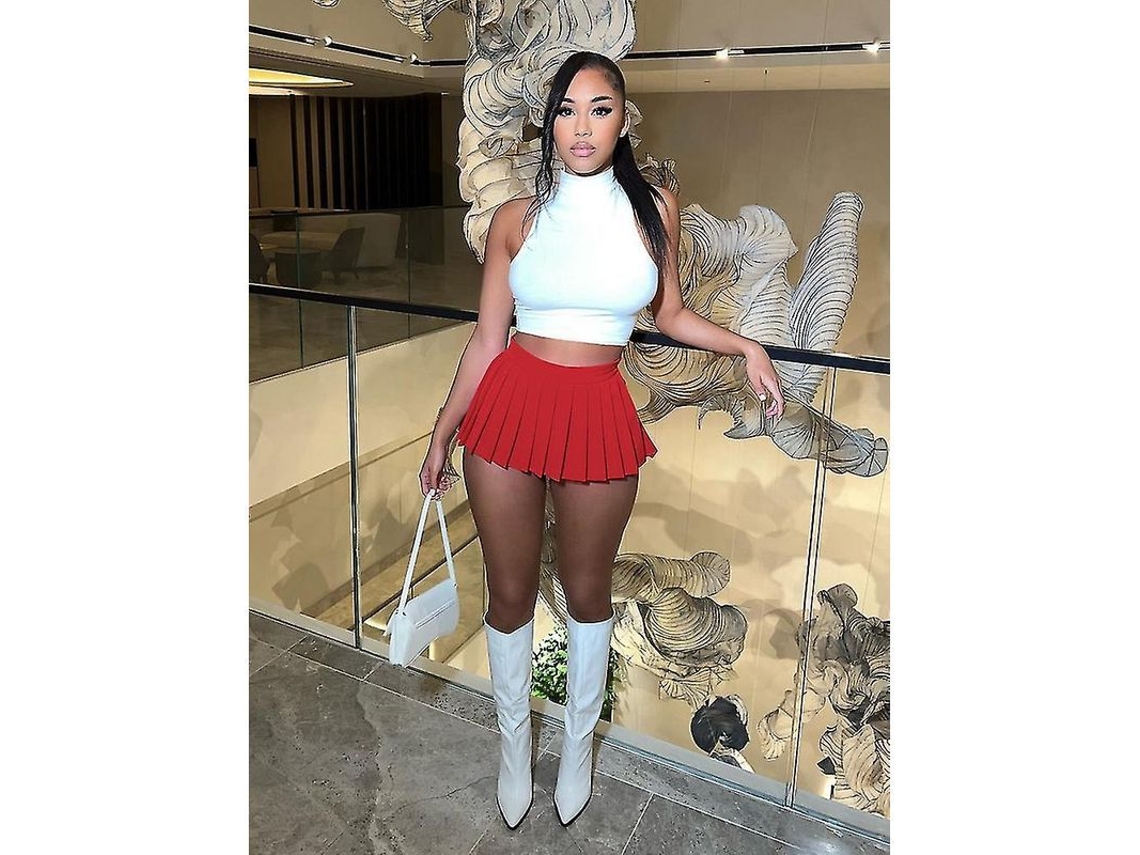 2026-falda Mini Plisada De Alta Cadera Sexy Para Mujer Moda Verano 2023 Y2k Outfit Club Tela Elástica A-line Slim Fit Haoyuan