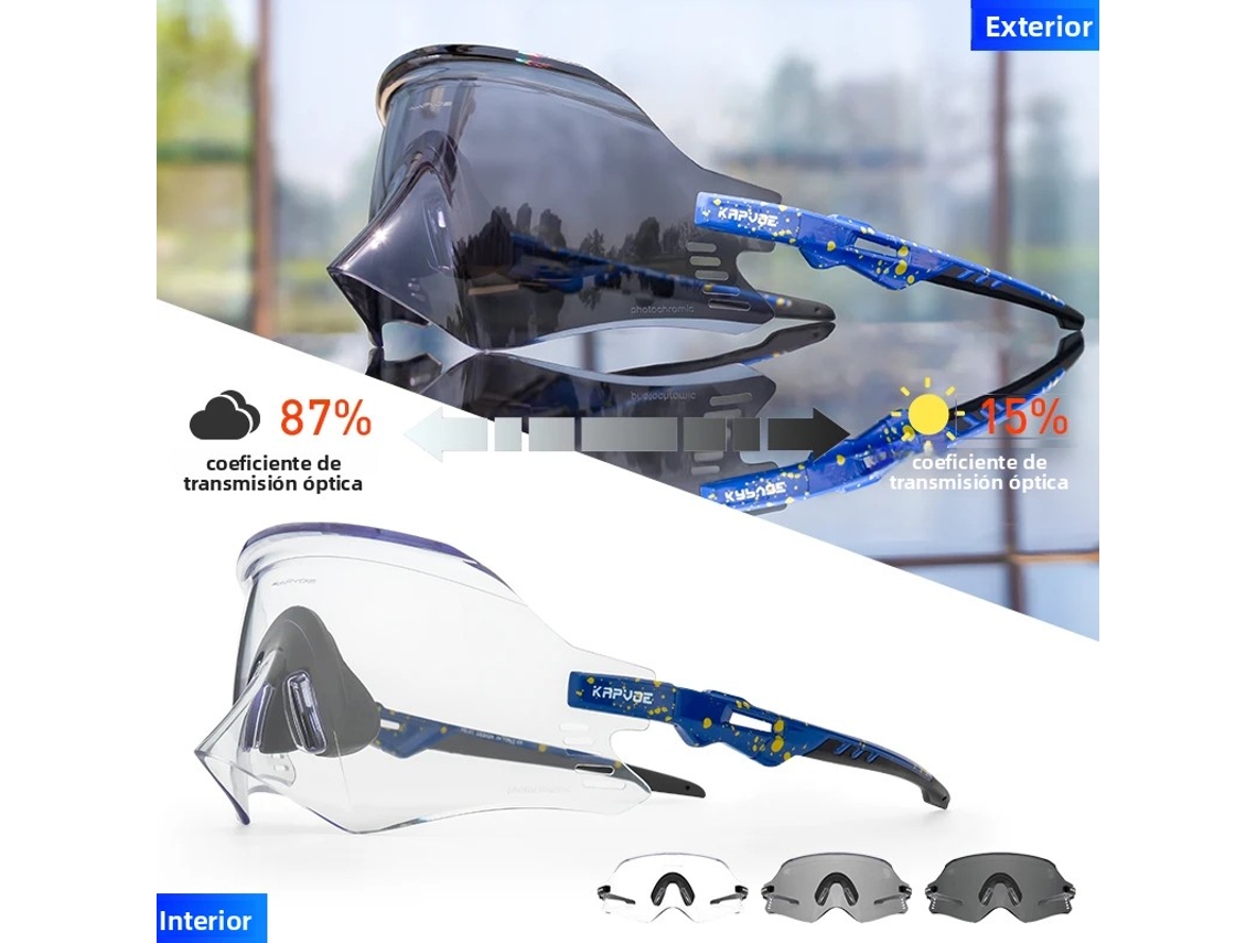 Gafas de ciclismo unisex con protección UV400, modelo fotocromático MDUG