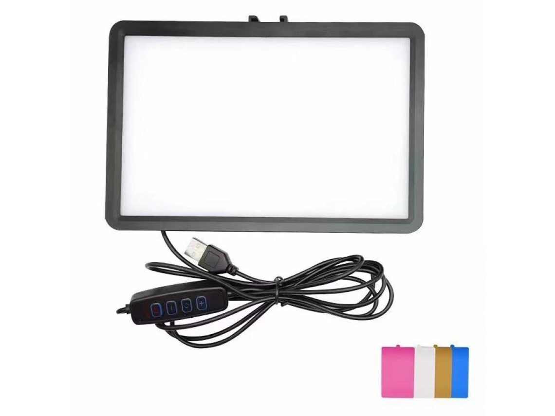 Luz de relleno para fotografía y vídeo con película cuadrada de tres y cuatro colores, luz de relleno colorida y ajustable