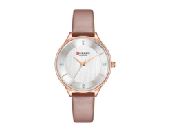 Reloj Con Correa De Cuero, De Cuarzo Resistente Al Agua, Moderno E Informal.