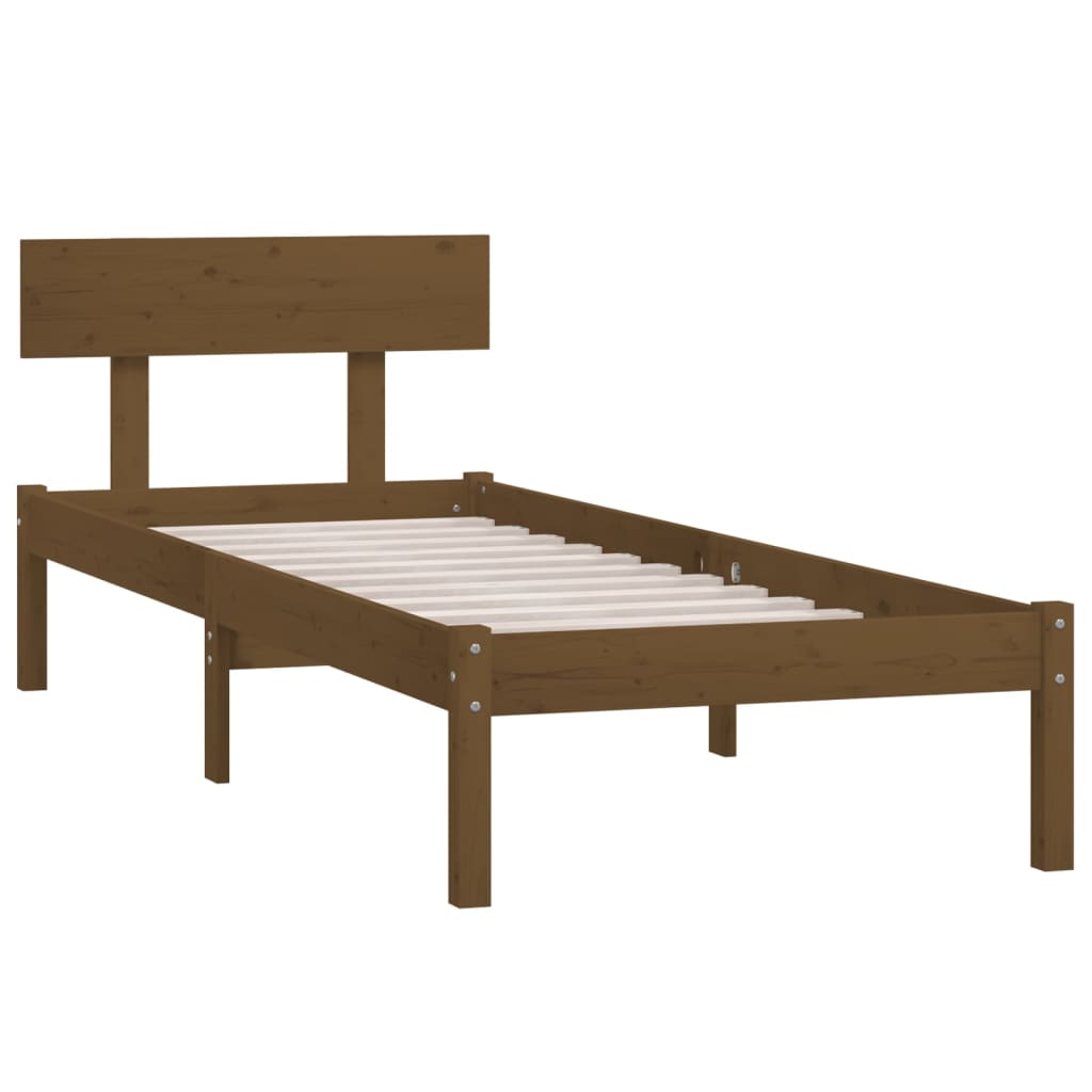 Estructura Cama Madera pino pequeña individual 90x190 cm vidaxl compatible con 196.5 95.5 70 90x190cm