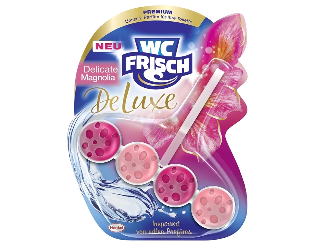 Colgante aromático Frisch de lujo con aroma a magnolia para inodoro (1 unidad)