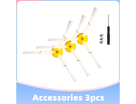 3 piezas de repuesto de Cepillo Lateral de 3 brazos para Irobot Roomba 800 900 Series 870 860 880 960 980 990 accesorios de Robot aspirador